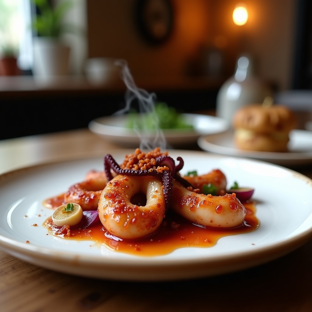 Pulpo Confitado al Vino Blanco con Pimentón de la Vera: Receta Española en Airfryer