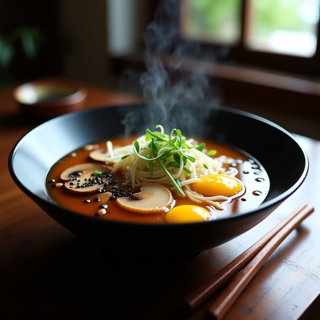 Ramen de Champiñones y Misozuke: Receta Vegana en Olla Express con Caldo Umami