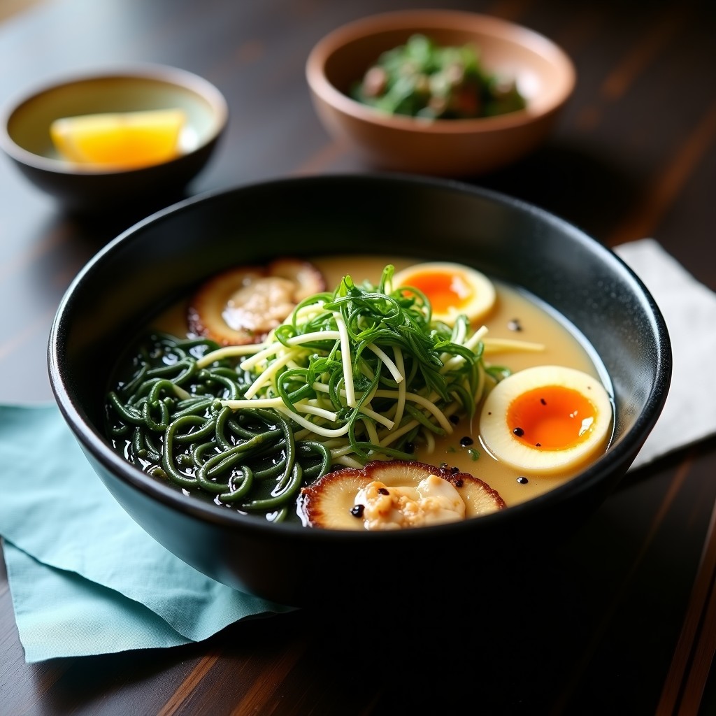 Ramen de Miscott Vegano: Receta en Airfryer con Hongo Shiitake y Espirulina en 20 Minutos