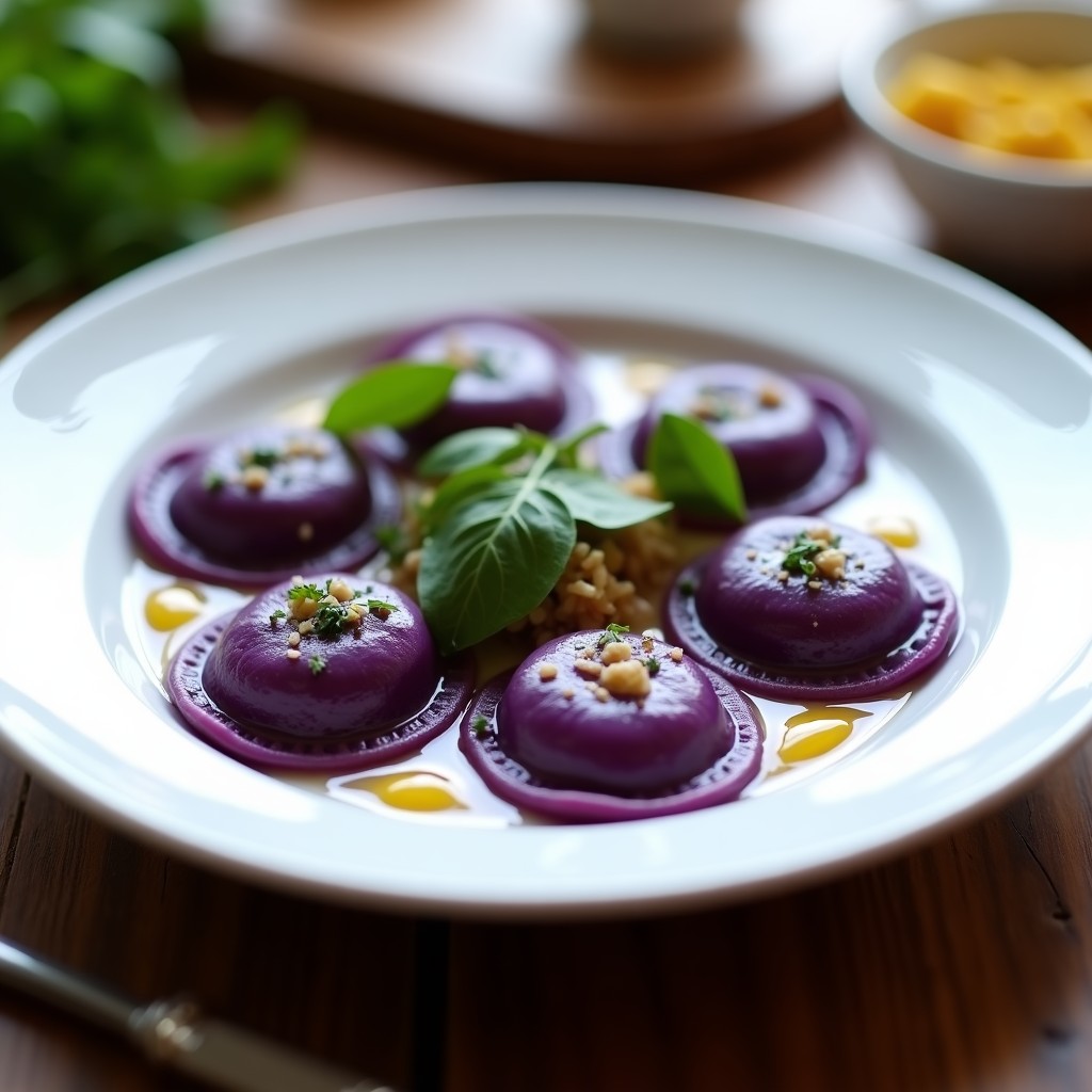 Ravioli de Batata Morada y Ricotta: Receta Sin Harina en Thermomix y Alta en Antioxidantes