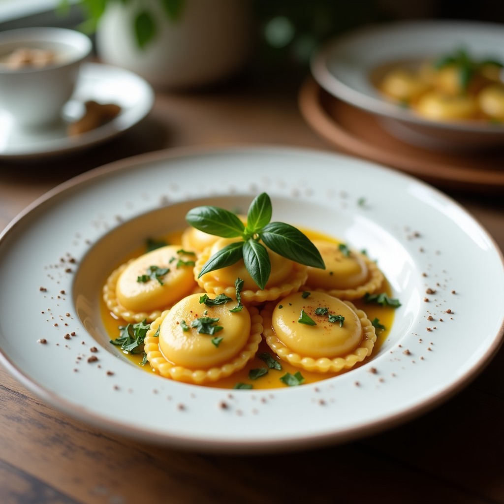 Raviolis de Calabaza y Ricotta de Almendra: Receta Vegana en Thermomix con Salsa de Salvia