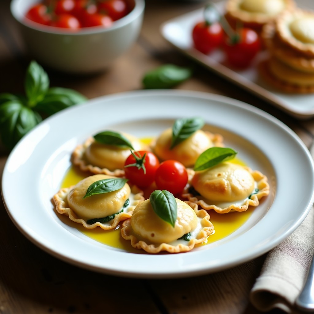 Raviolis de Espinaca y Ricotta al Microondas: Receta en 15 Minutos Sin Cocinar