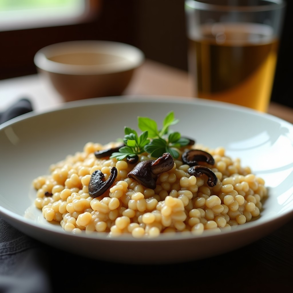 Risotto de Avenas y Boletus: Receta Keto y Sin Lácteos en 20 Minutos