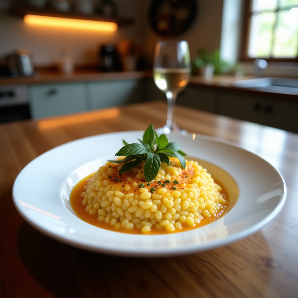 Risotto de Coliflor con Azafrán y Anacardos: Receta Keto en Olla Exprés