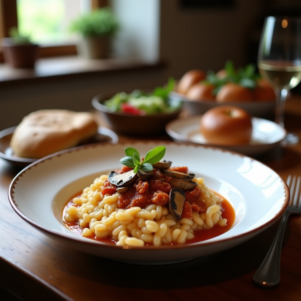Risotto Cremoso a la Salsiccia y Funghi: El Auténtico Sabor Italiano en tu Mesa