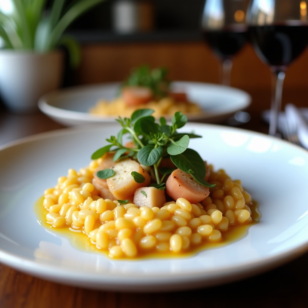 Risotto de Remolacha y Queso de Cabra con Vinagreta de Frambuesa: Receta Griega Vegana