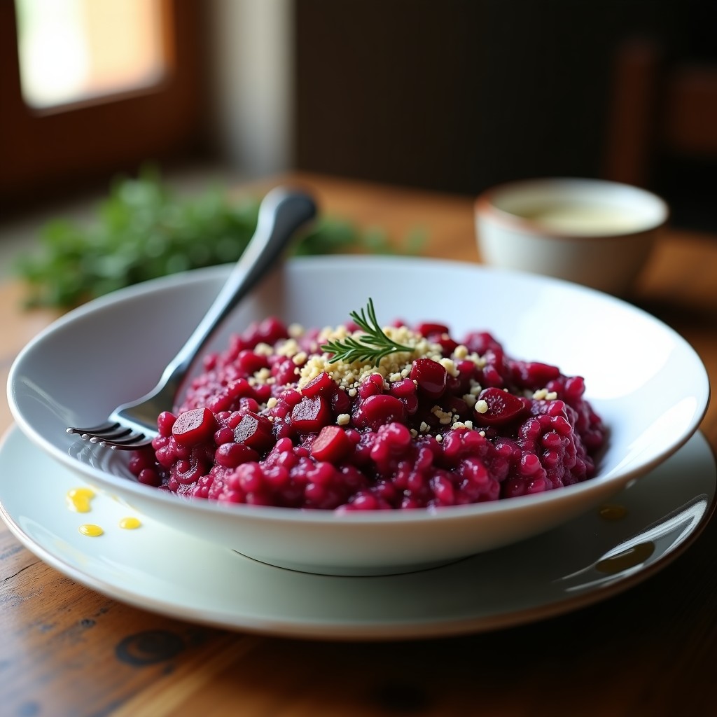 Risotto de Remolacha Vegano: Receta en Airfryer en 20 Minutos