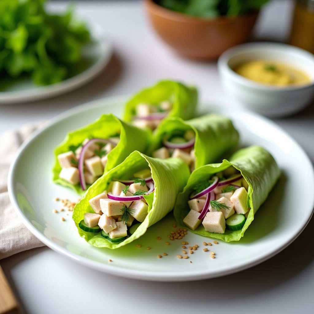 Rollitos de Lechuga con Atún y Aguacate: Receta Sin Carbohidratos y Alta en Omega-3