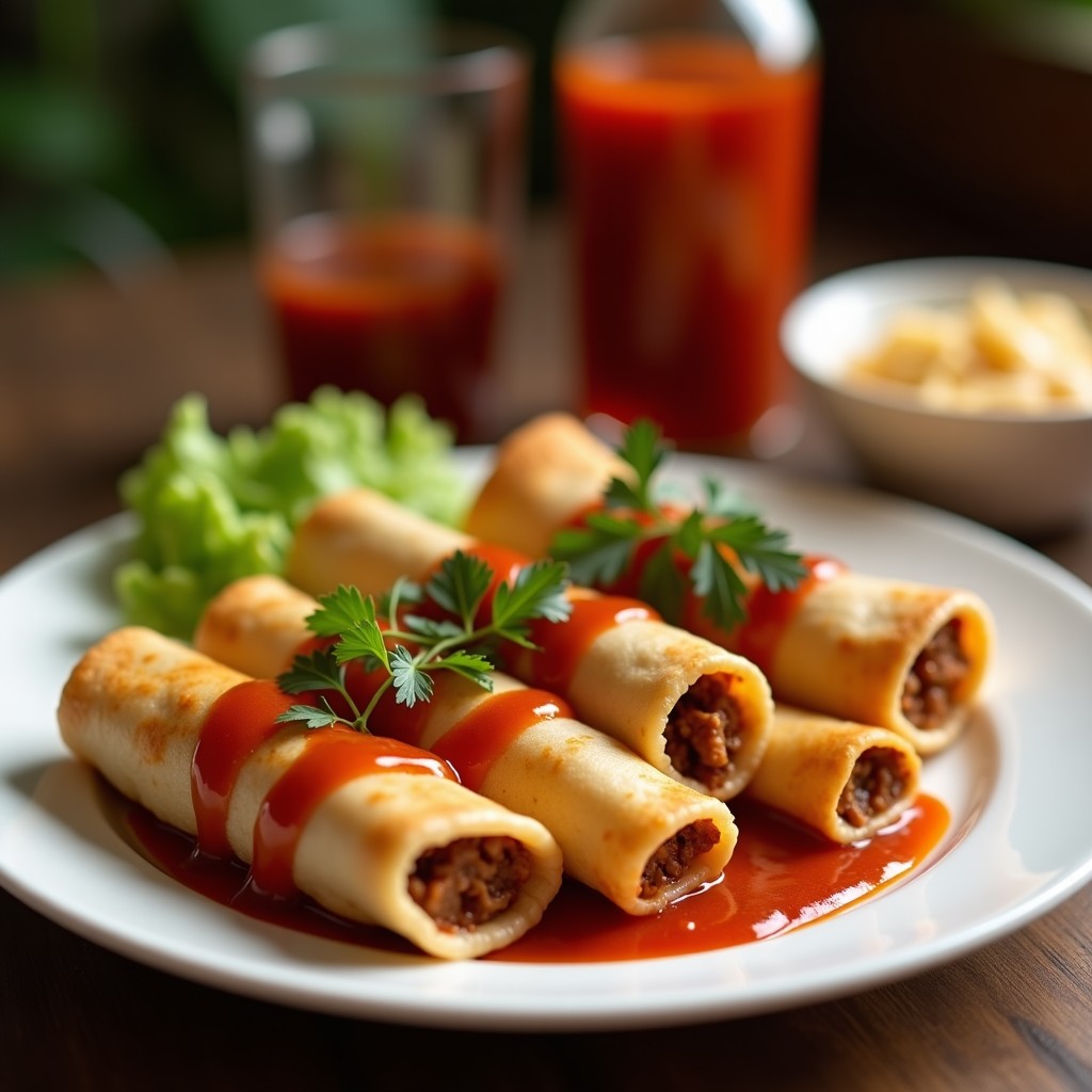 Rollitos de Lechuga con Carne Picada y Salsa Sriracha: Receta Baja en Carbohidratos en 15 Minutos