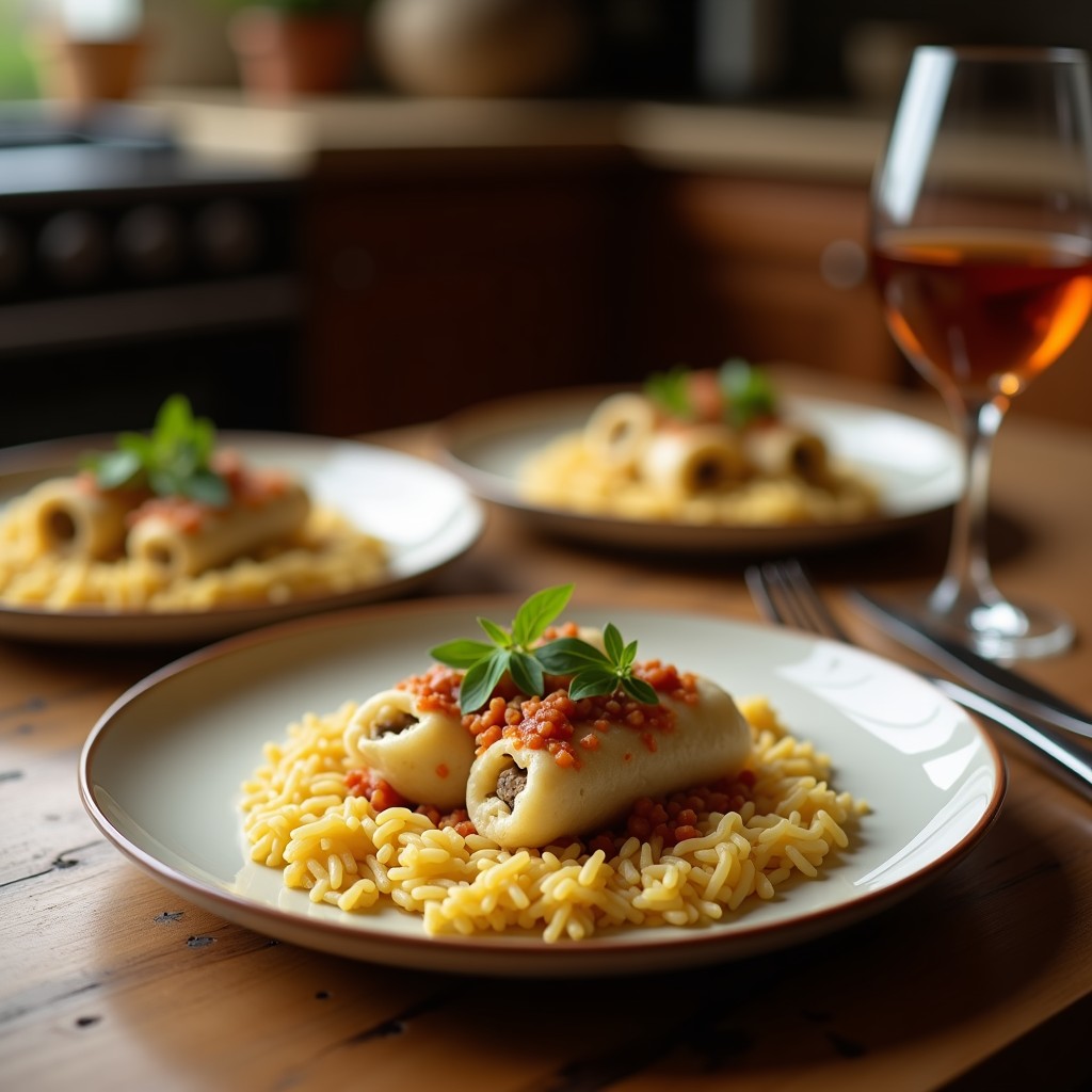 Rollitos de Repollo Rellenos de Arroz Salvaje y Champiñones: Receta Ucraniana en Olla Exprés en 20 Minutos
