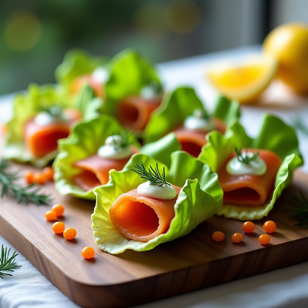 Rollos de Lato con Salmón Ahumado y Crema de Eneldo: Entrante Escandinavo en 15 Minutos