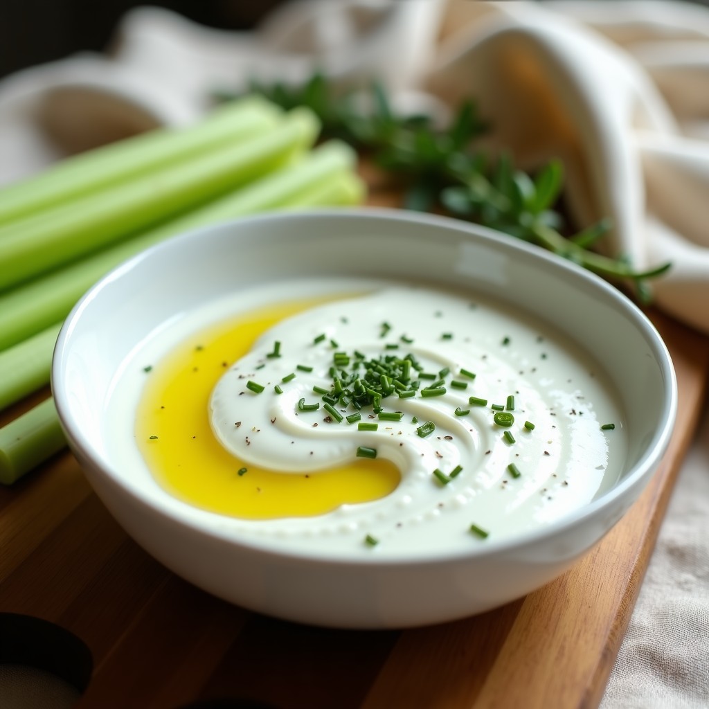 Salsa de Yogur Griego y Hierbas Provenzales: Acompañamiento Keto en 5 Minutos