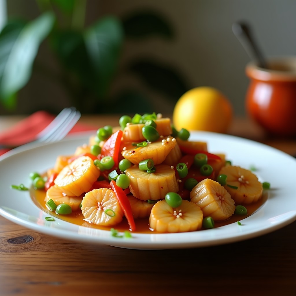 Salteado Rápido de Cerdo Agridulce con Piña y Pimientos Crujientes: Receta China Fácil en 20 Minutos