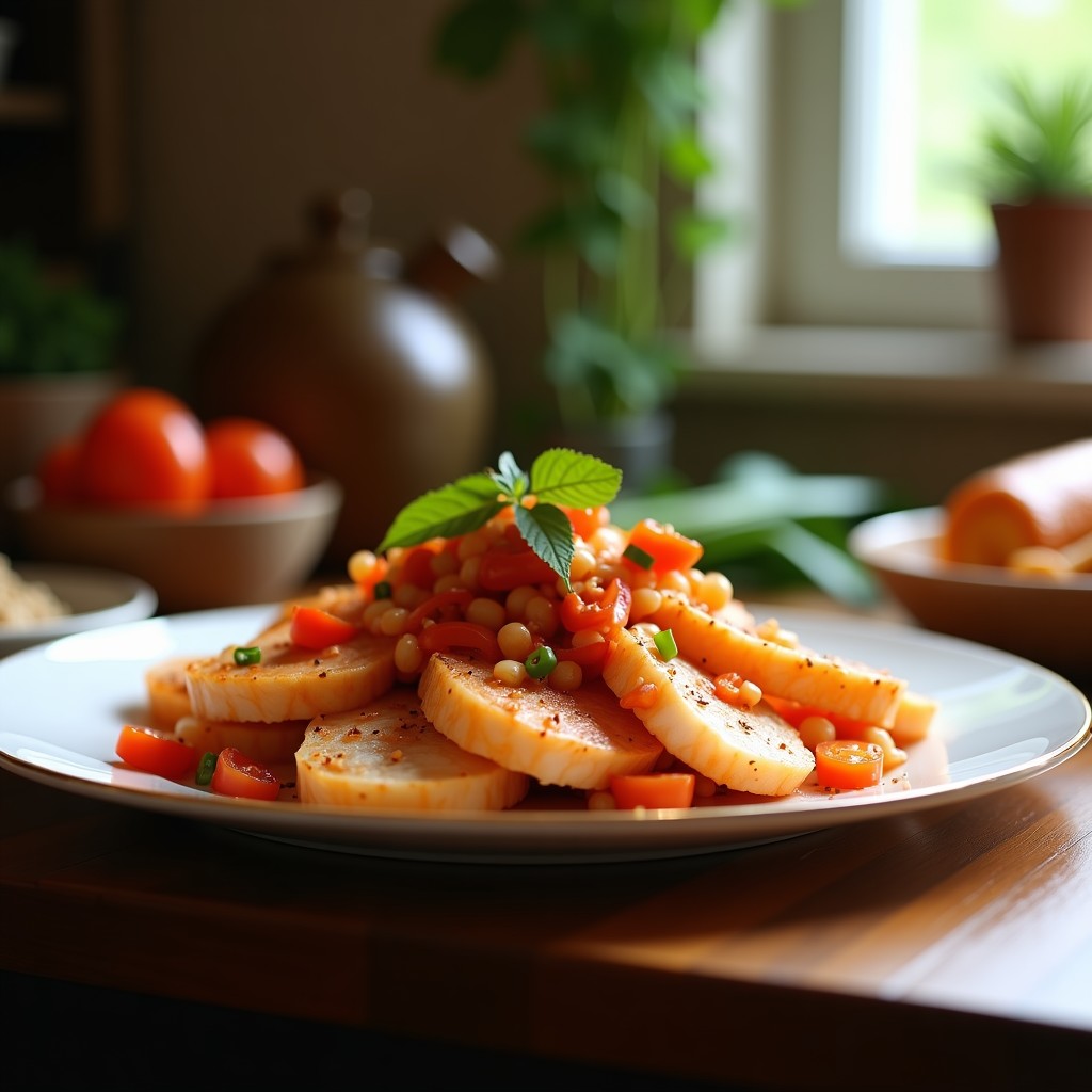 Salteado Rápido de Pavo y Pimiento con Salsa de Ostras y Anacardos: Receta China Fácil en 20 Minutos