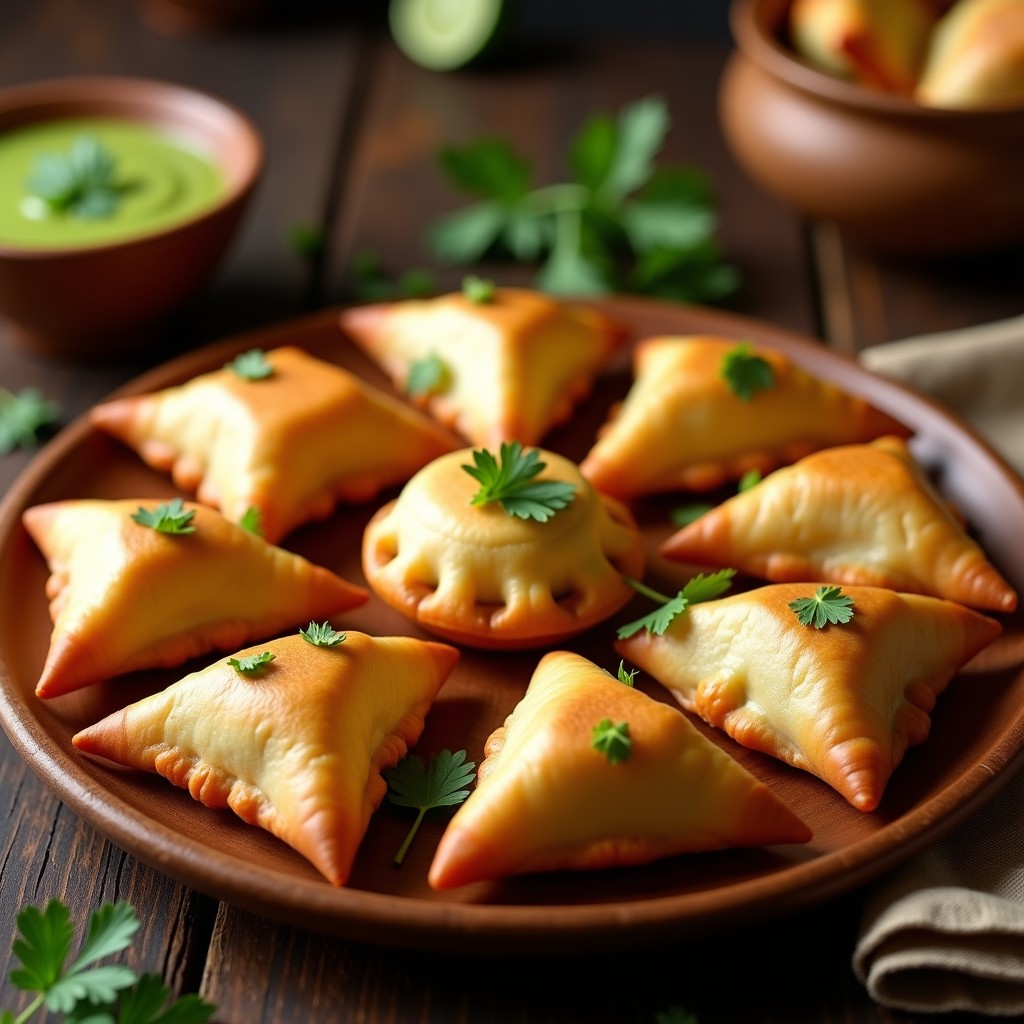 Samosa de Coliflor y Guisantes: Receta en Olla Express Sin Gluten