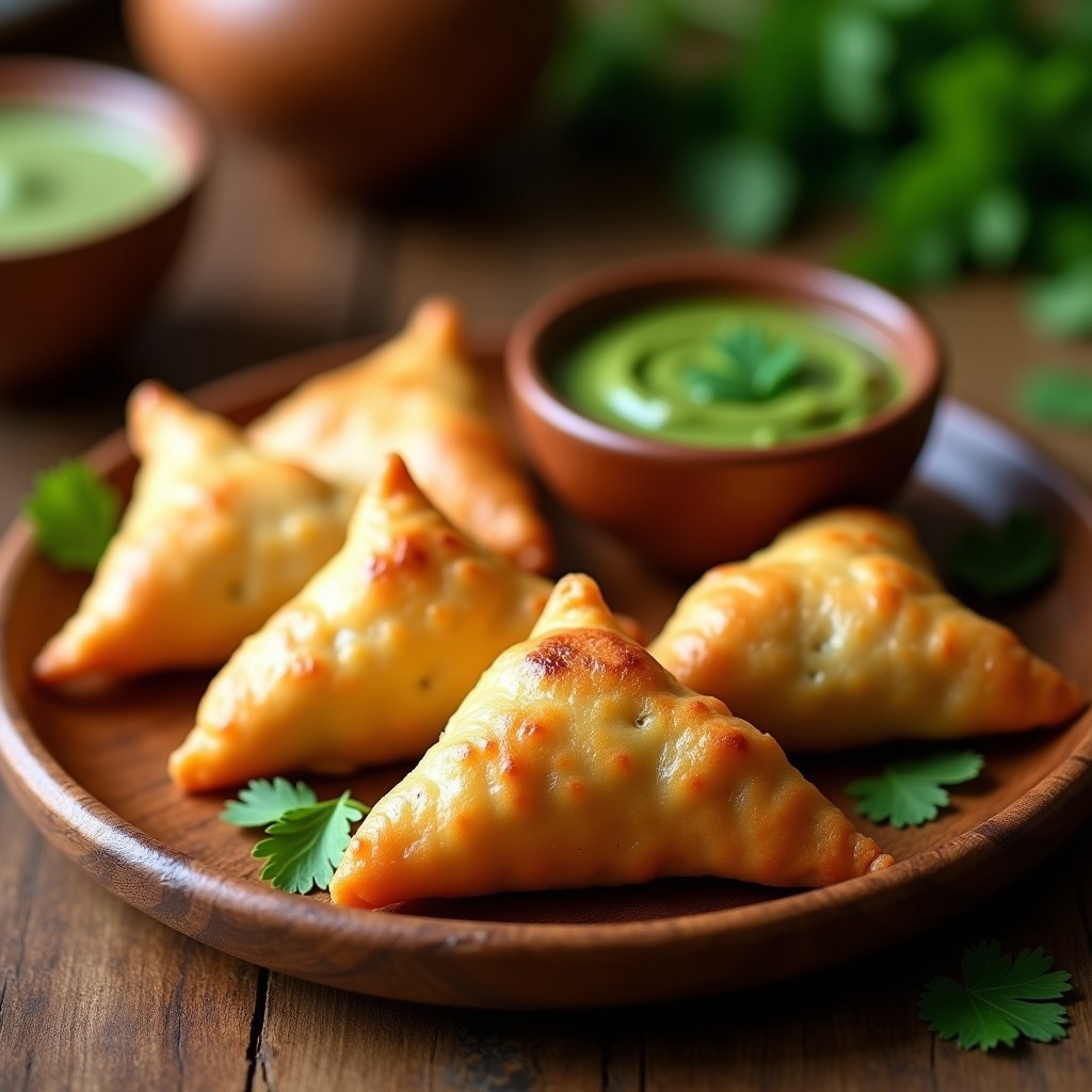 Samosa de Espinacas y Queso Paneer: Receta India Crujiente en Freidora de Aire