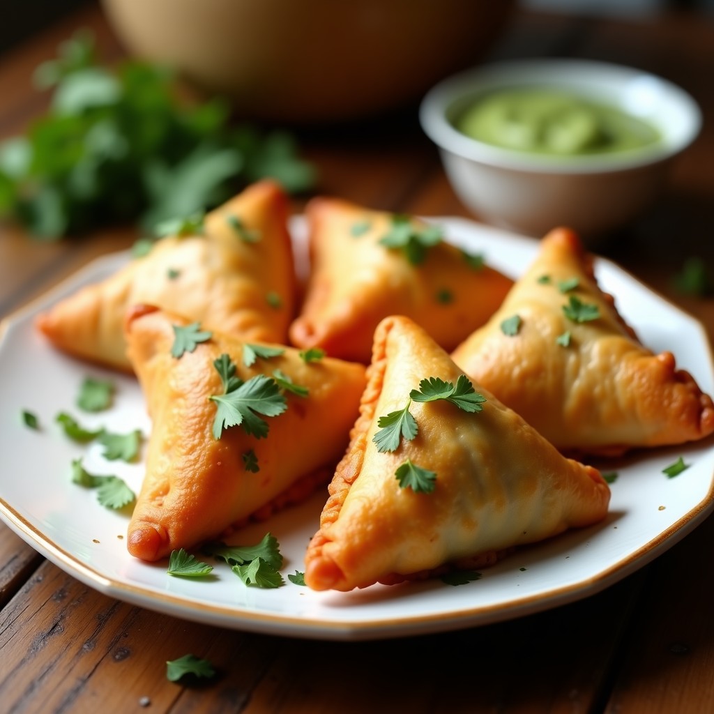 Samosa de Garbanzos y Coliflor al Horno: Receta India Vegana y Crujiente en Airfryer