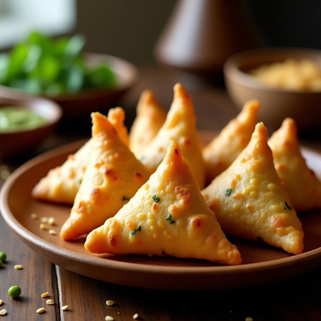 Samusas de Coliflor y Guisantes: Aperitivo Indio Crujiente en Airfryer y Sin Harina