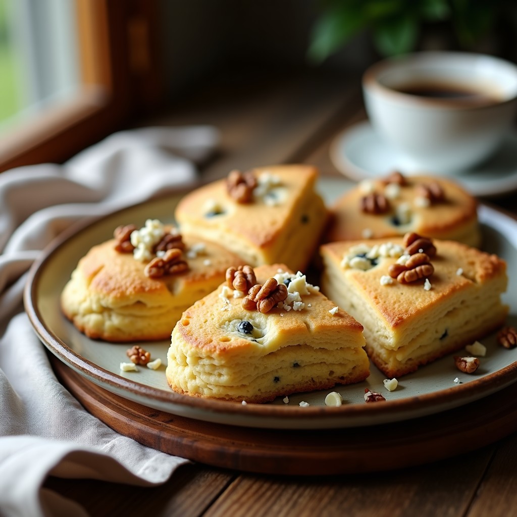 Scones de Queso Azul y Nueces: Receta Keto en Thermomix sin Harina de Trigo