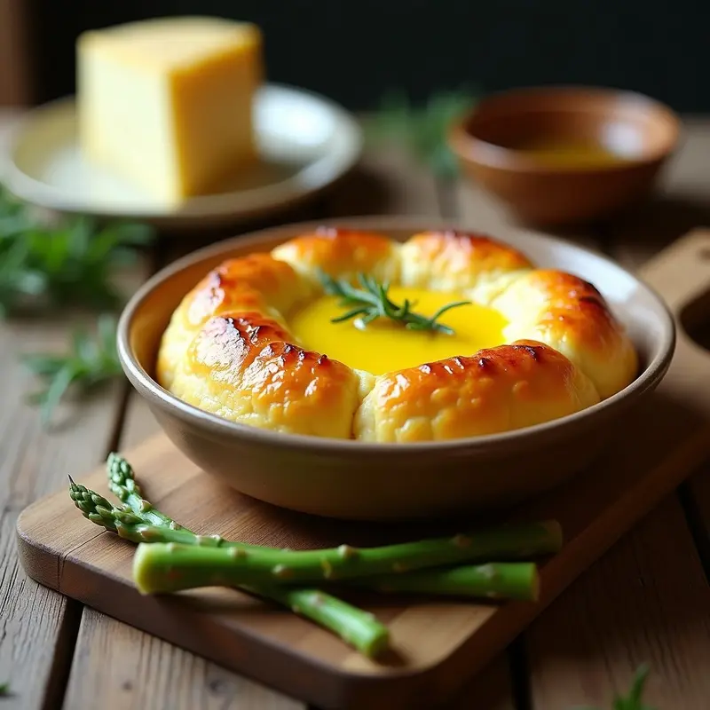 Sformato de Espárragos y Queso Pecorino: Receta Italiana en Horno Sin Masa