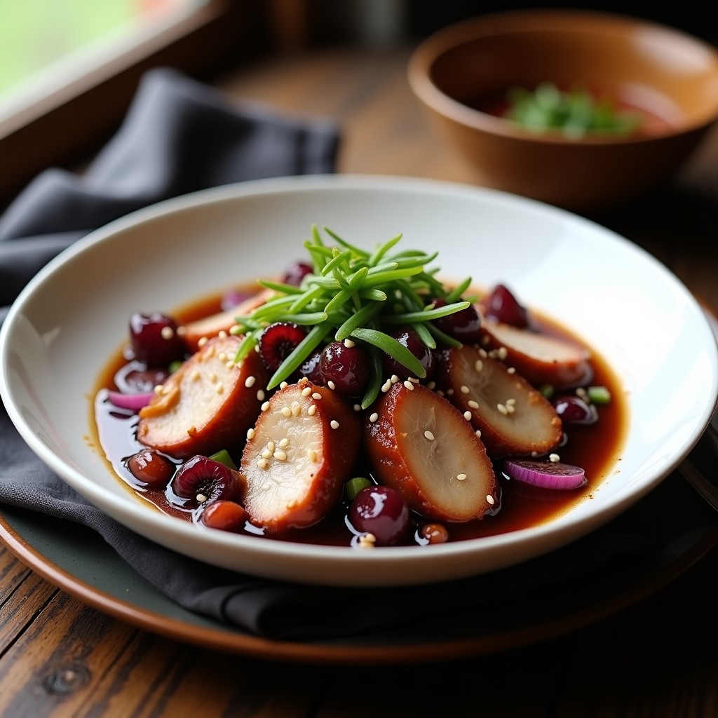 Solomillo de Cerdo con Salsa de Ciruelas Pasas y Jengibre: Receta China en Olla Rápida