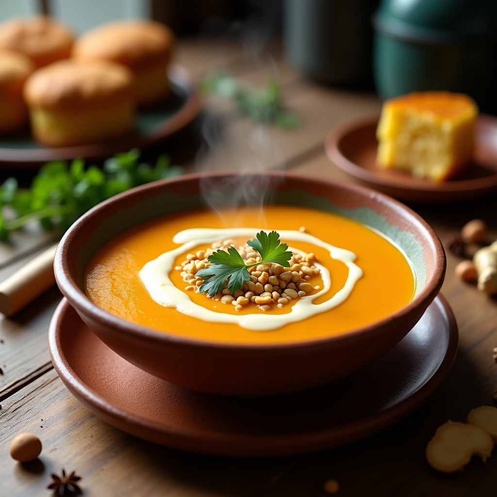Sopa de Cacahuete y Calabaza: Receta Africana en Olla Lenta con Especias