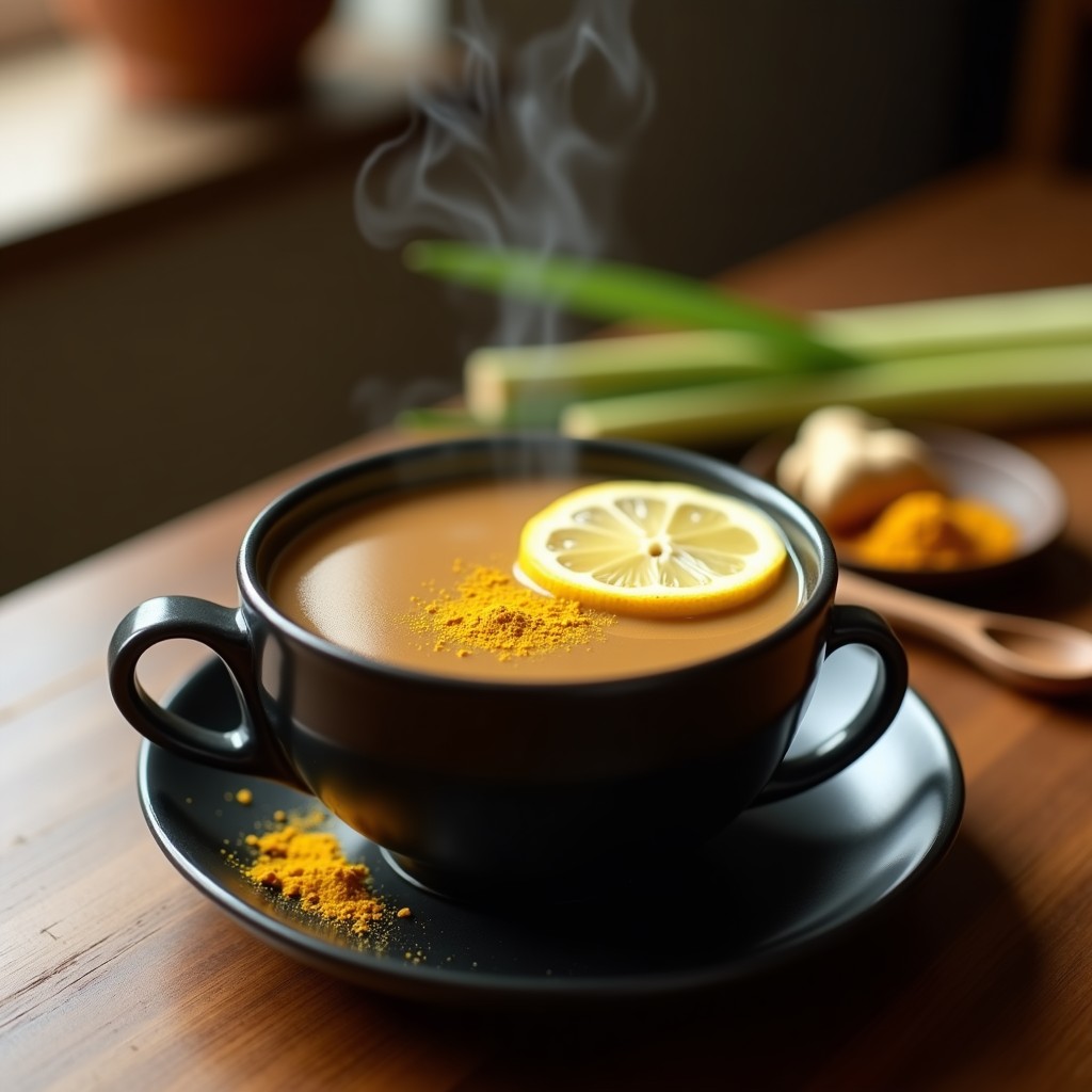 Sopa de Café Tailandesa con Lemongrass y Jengibre: Receta Antiinflamatoria en 20 Minutos