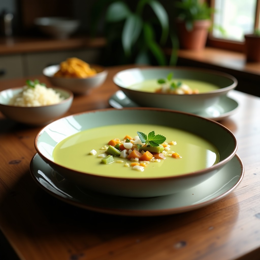 Sopa de Calabacín y Jengibre con Toque de Coco: Receta Vegana y Antiinflamatoria en 20 Minutos