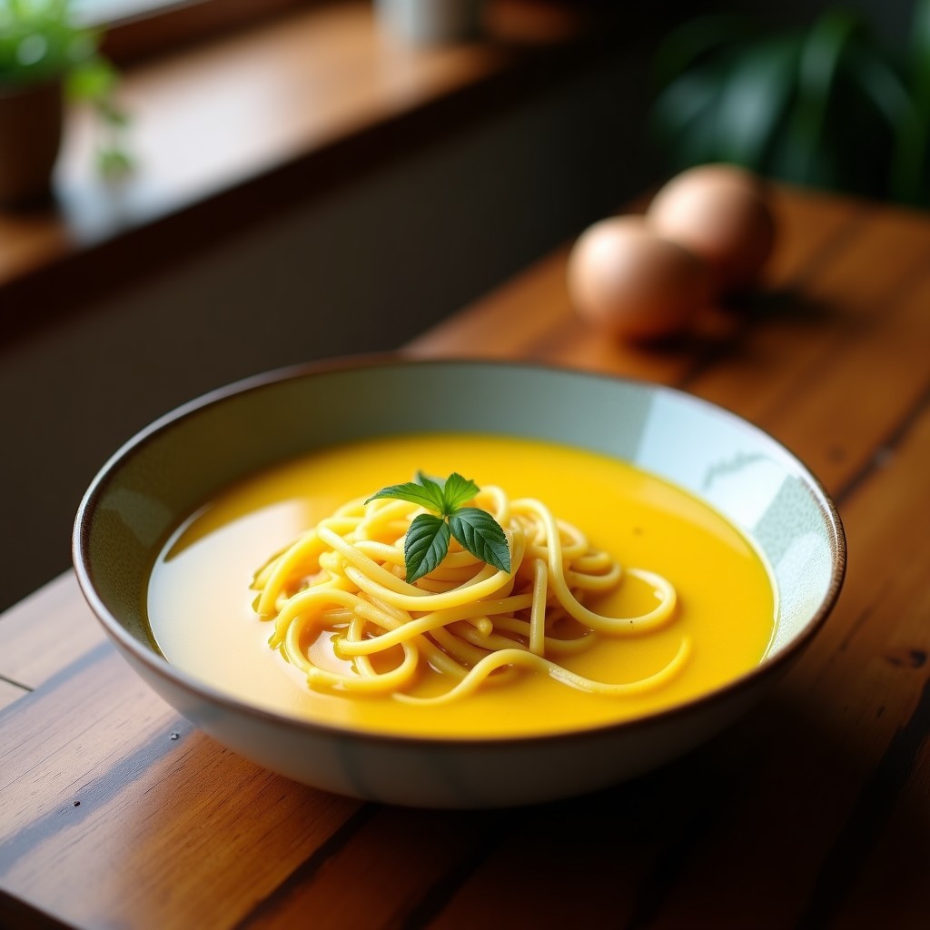 Sopa de Fideo con Leche de Coco y Cúrcuma: Receta Perse en Olla Express Reconfortante