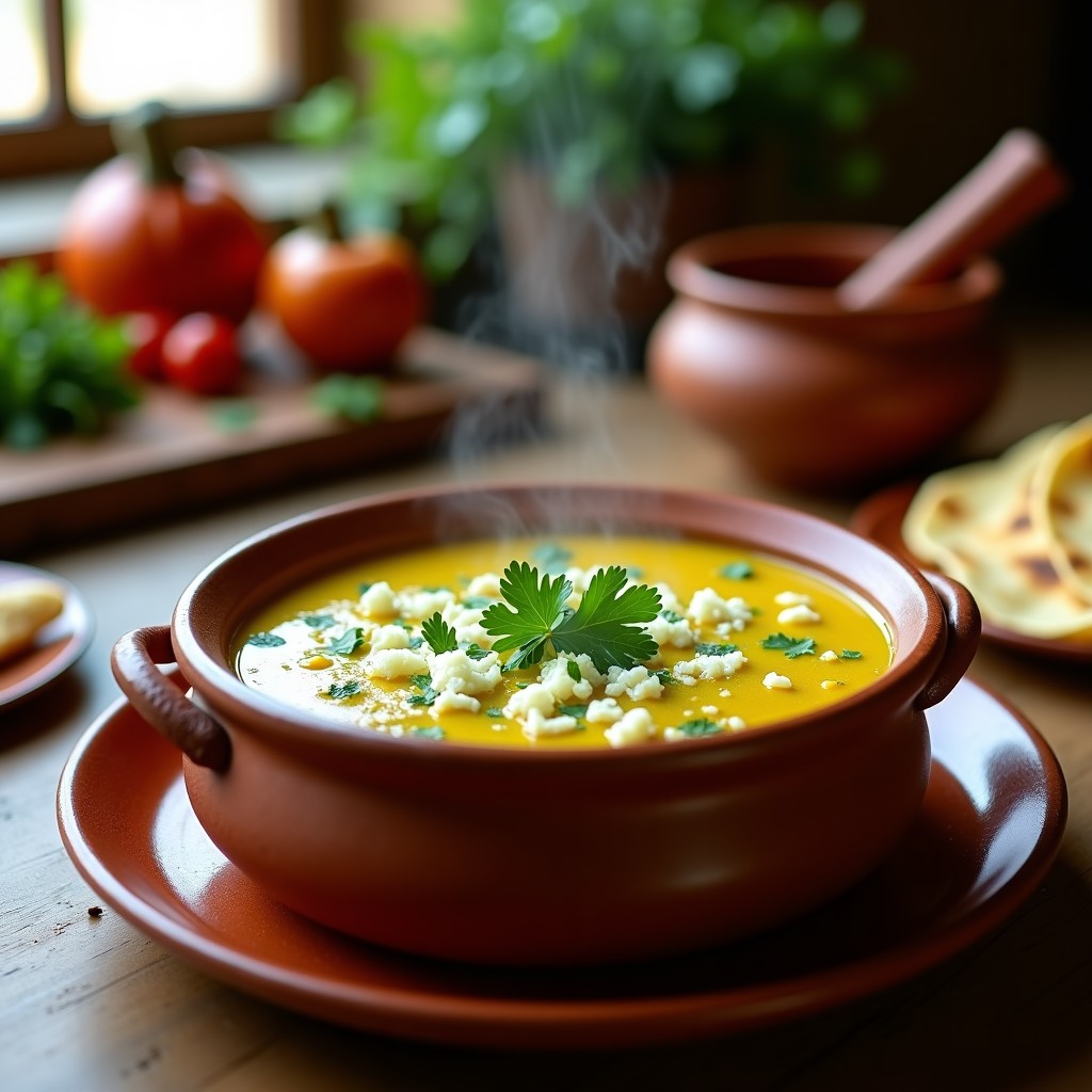 Sopa de Flores de Calabaza y Queso Cotija: Receta Mexicana Tradicional en 25 Minutos