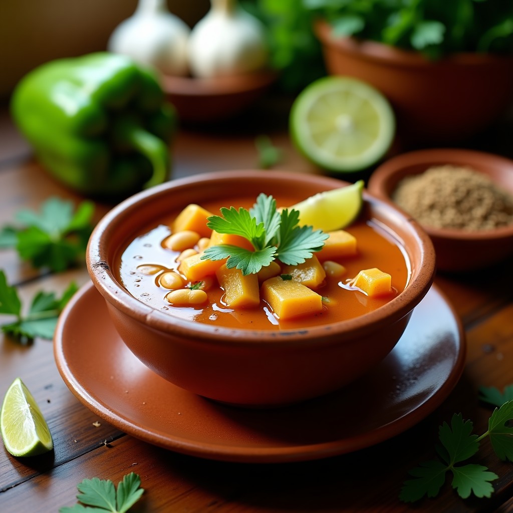 Sopa de Frijol Mucuno y Ñame: Receta Dominicana en Olla Exprés con Aromas del Caribe