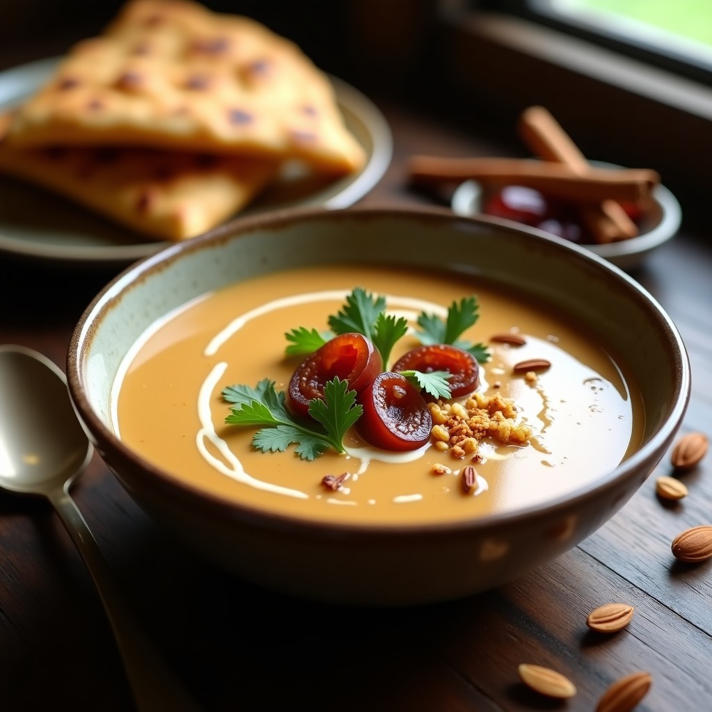 Sopa de Mejool y Jengibre: Receta Marroquí Dulce y Reconfortante en 20 Minutos