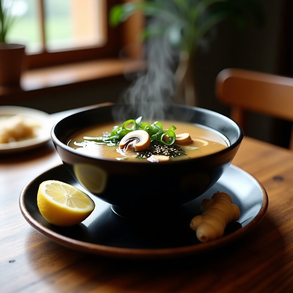 Sopa Miso con Champiñones Shiitake: Receta Japonesa en Olla Exprés y Detox