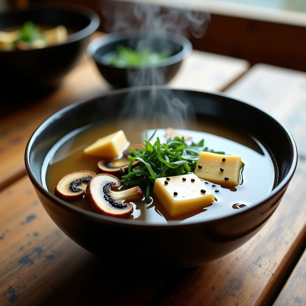 Sopa de Miso con Champiñones Shiitake y Wakame: Receta Japonesa en Thermomix para el Sistema Inmune