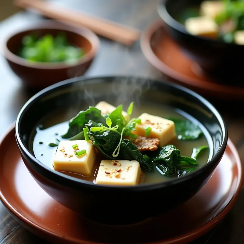 Sopa de Miso con Tofu y Espinacas: Receta en Olla Express en 15 Minutos