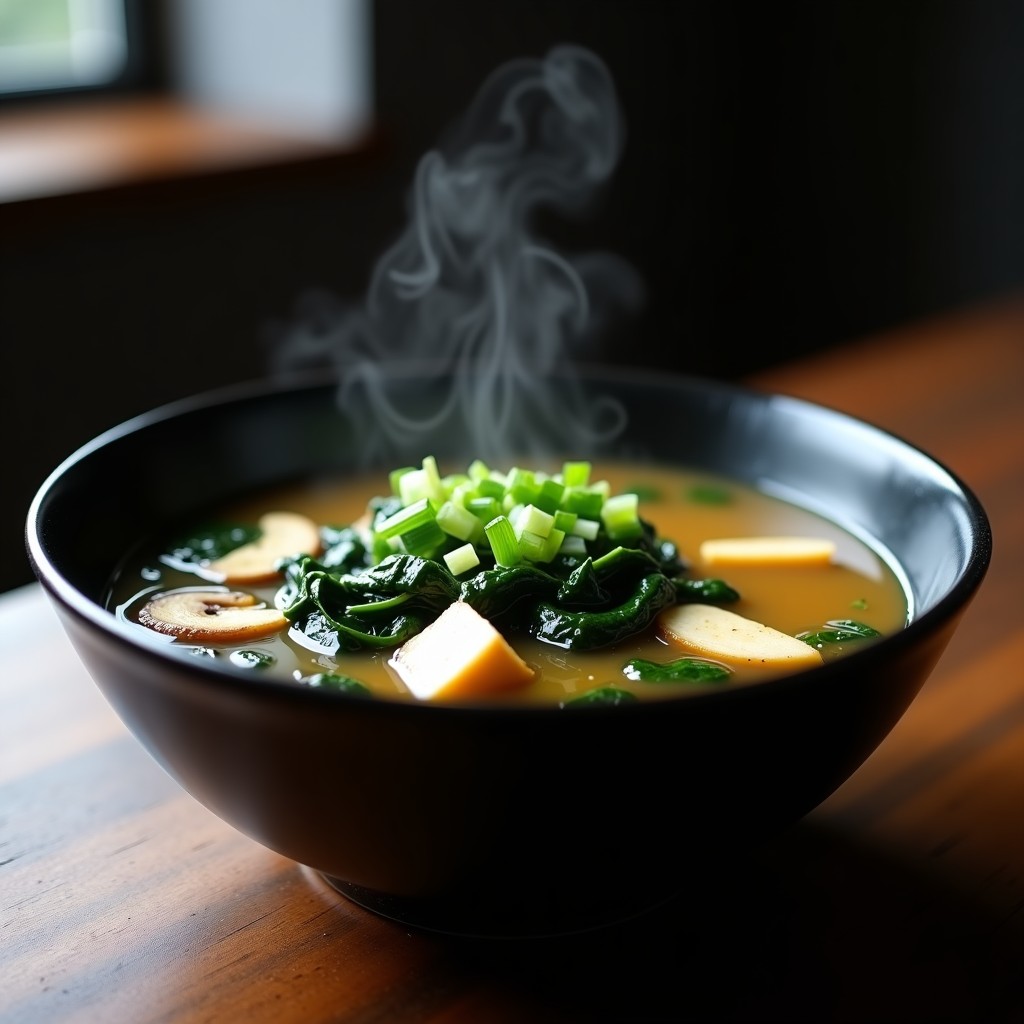 Sopa de Miso con Verduras Umami: Receta Rápida en Airfryer con Toque Japonés