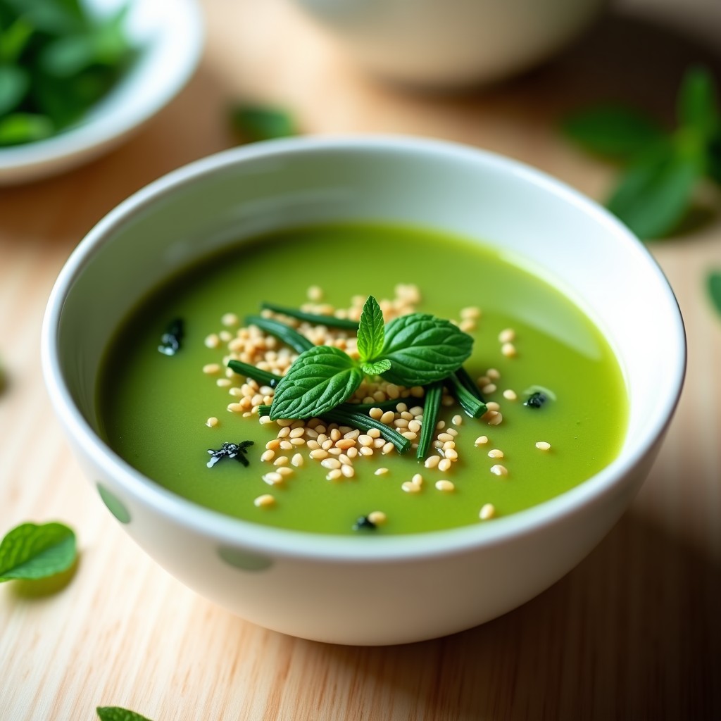 Sopa Fría de Pepino y Algas Wakame: Receta Libanesa Refrescante en 10 Minutos