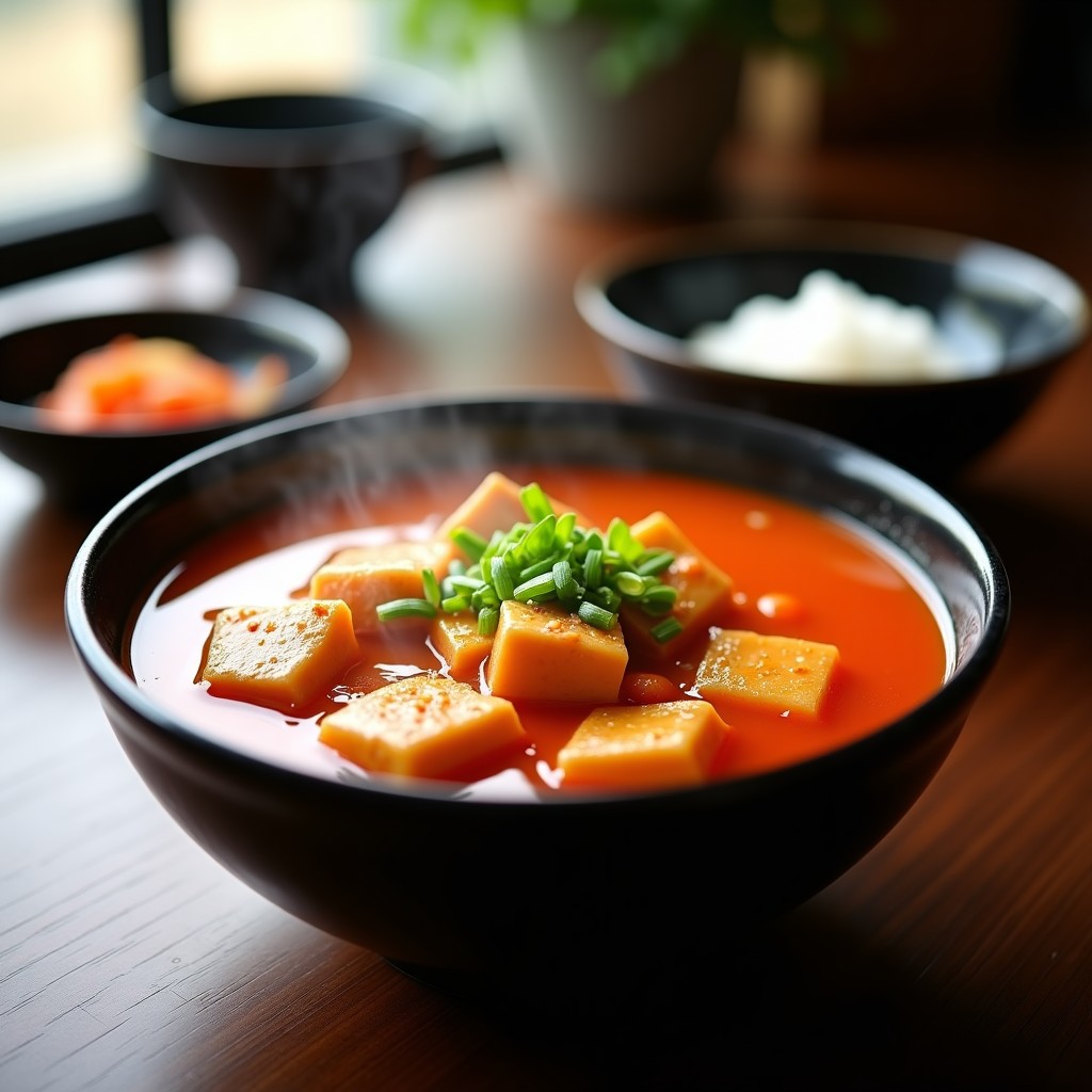 Sopa Picante Coreana de Kimchi y Tofu: Receta Auténtica en 25 Minutos