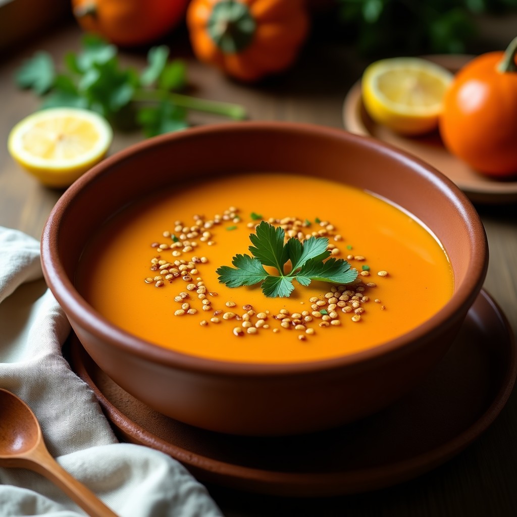 Sopa de Quinoa Roja y Calabaza Kabocha: Receta Peruana Antiinflamatoria en Thermomix