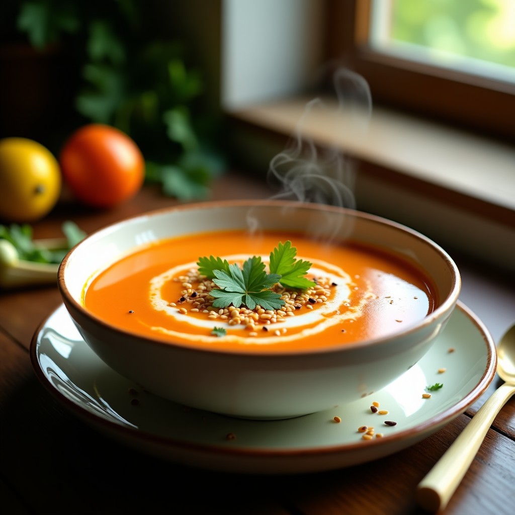 Sopa de Tomate Kaffir y Lemongrass: Receta Tailandesa en Olla Express Depurativa