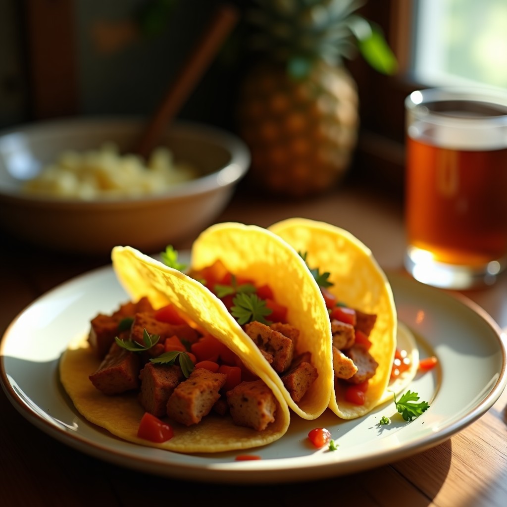 Tacos al Pastor Caseros: La Receta Auténtica con Piña Caramelizada