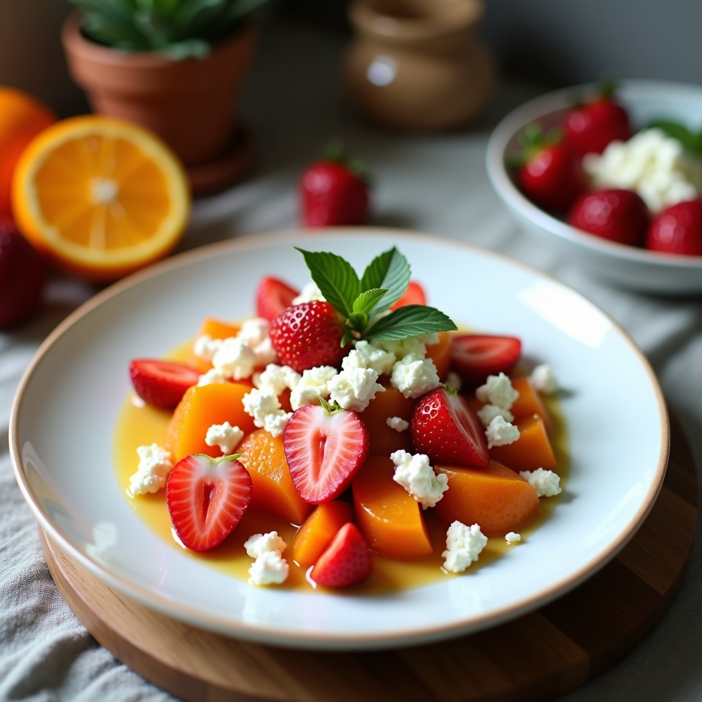 Tacos de Camote Asado con Fresas y Queso de Cabra: Receta Mexicana Dulce-Salada