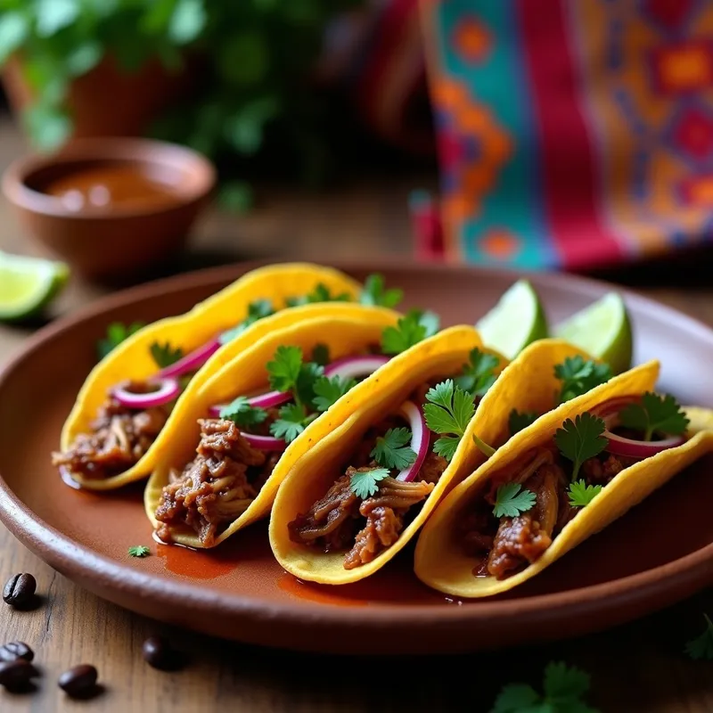 Tacos de Carnitas al Café Ahumado: Receta en Olla Lenta y Jugosa en 4 Horas