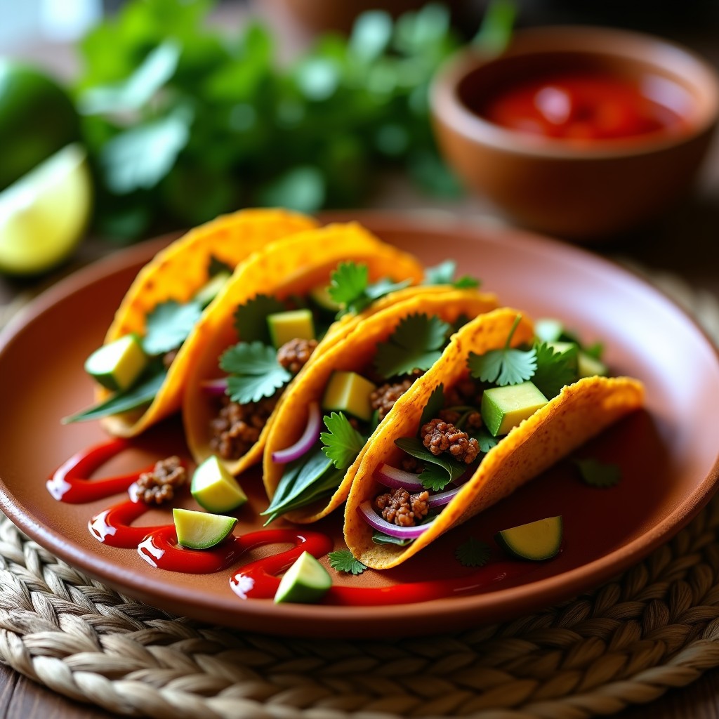 Tacos de Chorizo Vegano y Nopales: Receta Mexicana con Toque Ahumado en Airfryer
