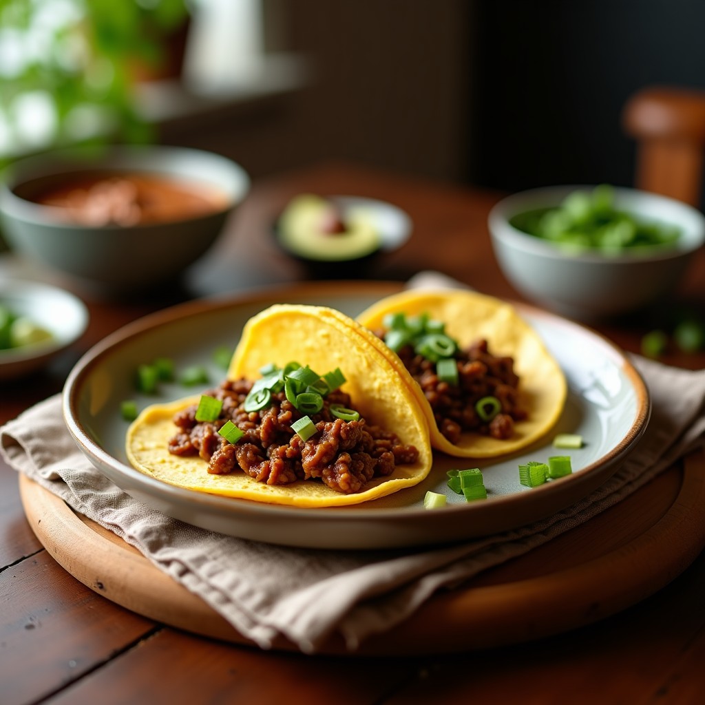 Tacos de Corazón de Alcachofa con Mole Poblano Vegano: Receta Creativa en Airfryer