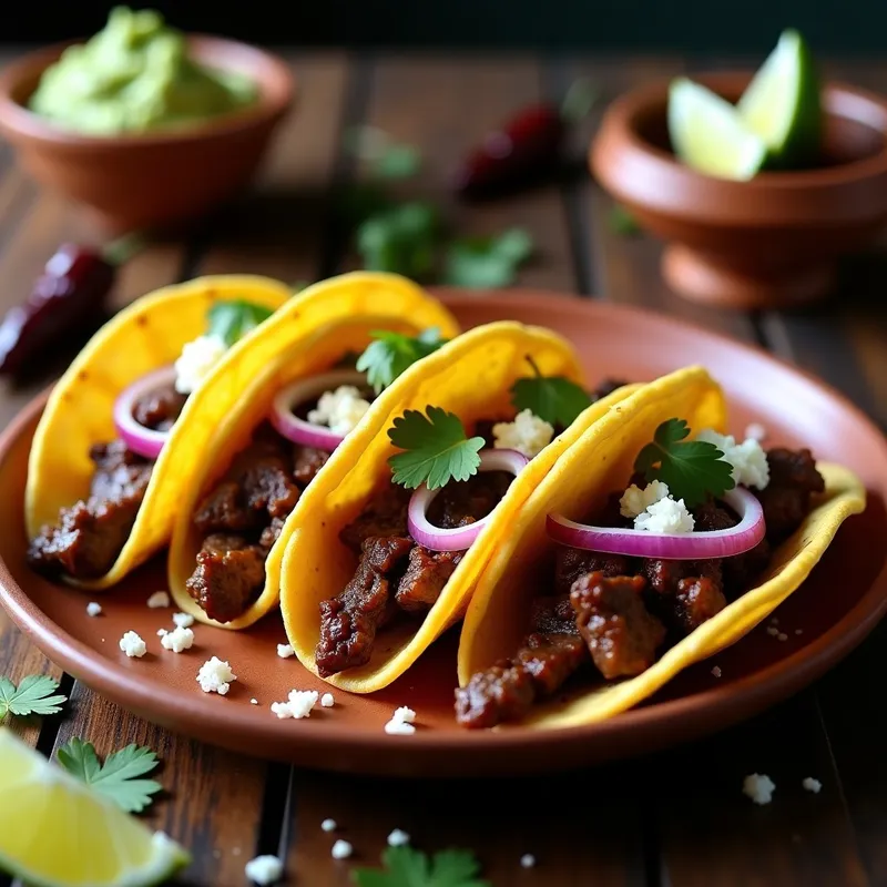 Tacos de Cordero al Adobo Negro: Receta al Horno Crujiente y Tradicional