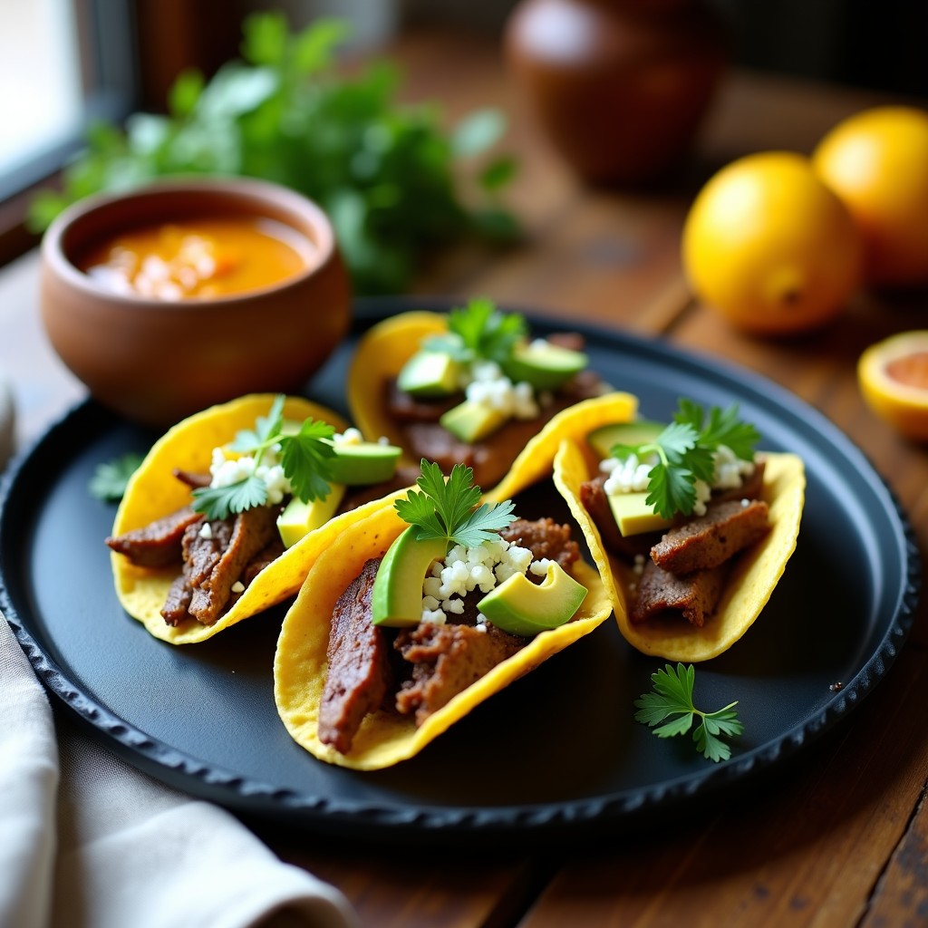 Tacos de Cordero con Salsa de Granadilla: Receta Colombiana Gourmet en 25 Minutos