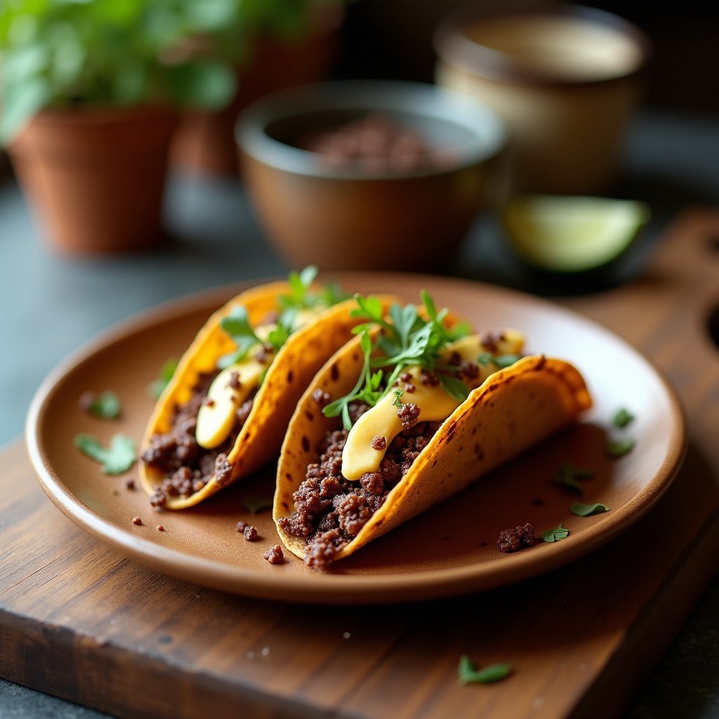Tacos Dorados de Café y Chocolate: Receta Innovadora con Toque Mexicano en 20 Minutos