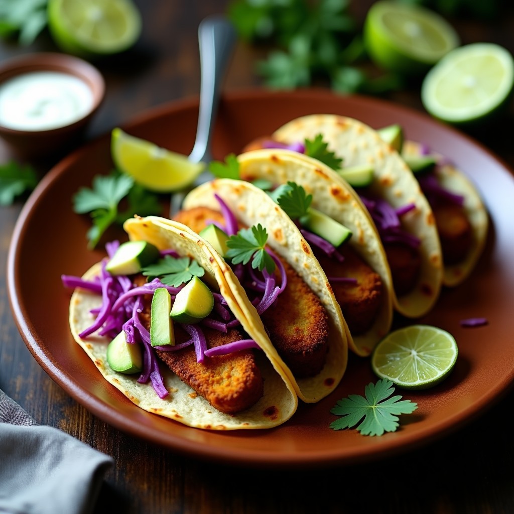 Tacos Dorados de Hongo Portobello: Receta Vegana Crujiente en 20 Minutos
