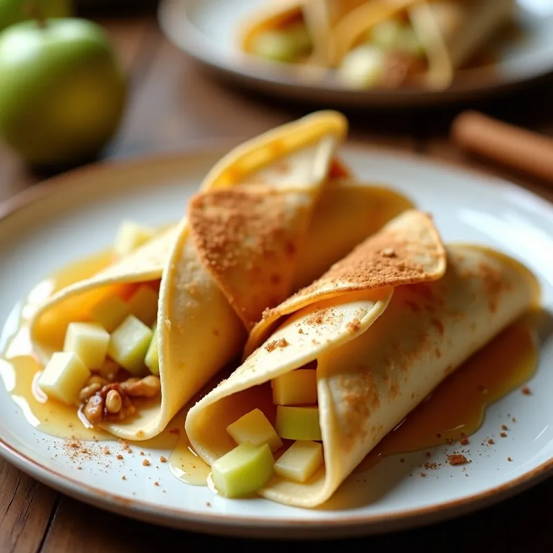 Tacos Dorados de Queso Brie y Manzana: Receta Crujiente y Elegante en 15 Minutos